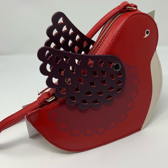 Kate Spade Ooh La La Red Carpet Bird Crossbody - Picture 8 of 8